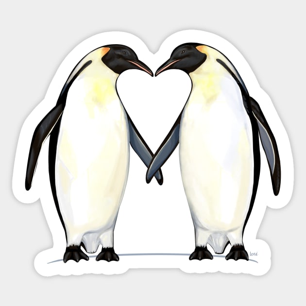 Penguins: Love You Snow Much Sticker by stylecomfy